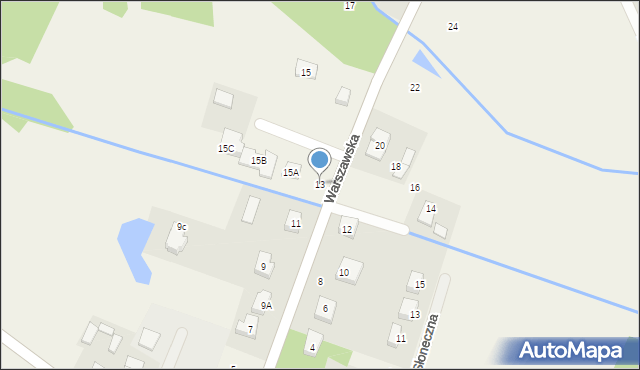 Radziwiłłów, Warszawska, 13, mapa Radziwiłłów