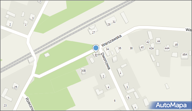 Radziwiłłów, Warszawska, 32, mapa Radziwiłłów