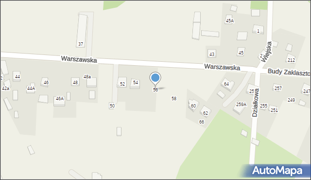 Radziwiłłów, Warszawska, 56, mapa Radziwiłłów