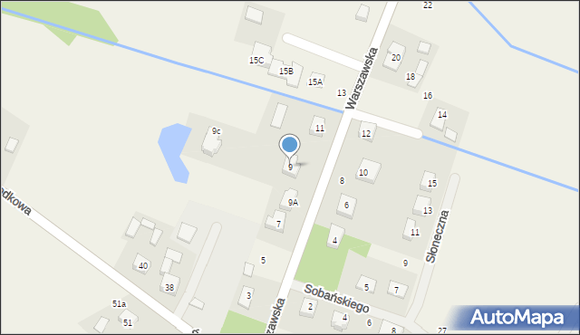 Radziwiłłów, Warszawska, 9, mapa Radziwiłłów