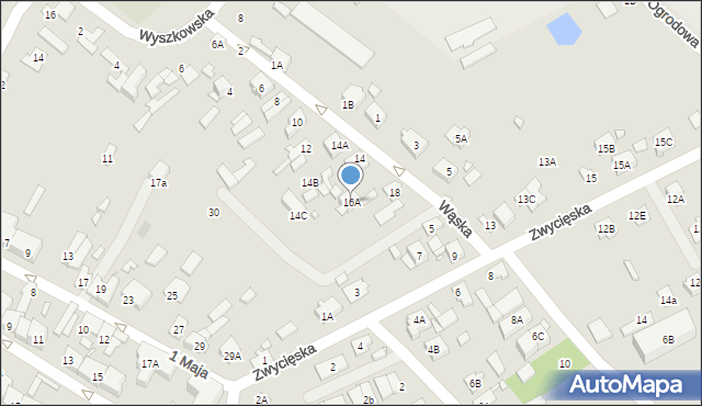 Radzymin, Wąska, 16A, mapa Radzymin