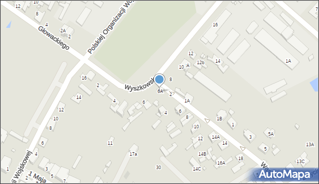 Radzymin, Wąska, 6A, mapa Radzymin