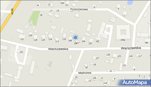 Radzyń Podlaski, Warszawska, 106, mapa Radzyń Podlaski