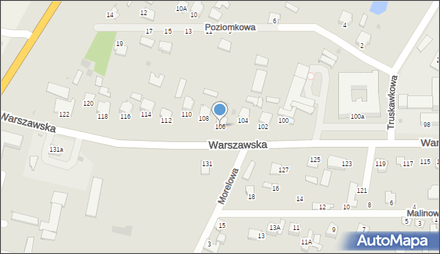 Radzyń Podlaski, Warszawska, 106, mapa Radzyń Podlaski