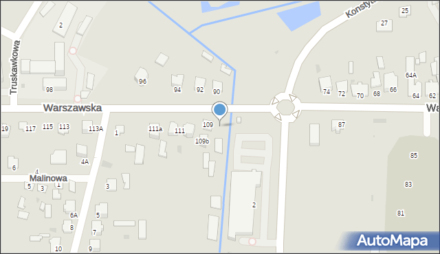 Radzyń Podlaski, Warszawska, 107, mapa Radzyń Podlaski