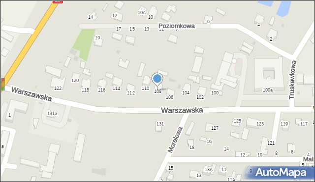 Radzyń Podlaski, Warszawska, 108, mapa Radzyń Podlaski