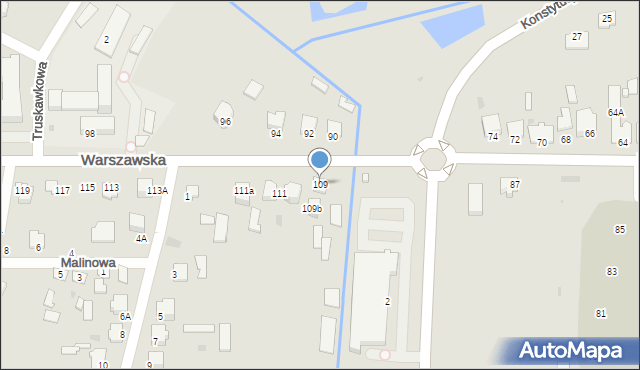 Radzyń Podlaski, Warszawska, 109, mapa Radzyń Podlaski