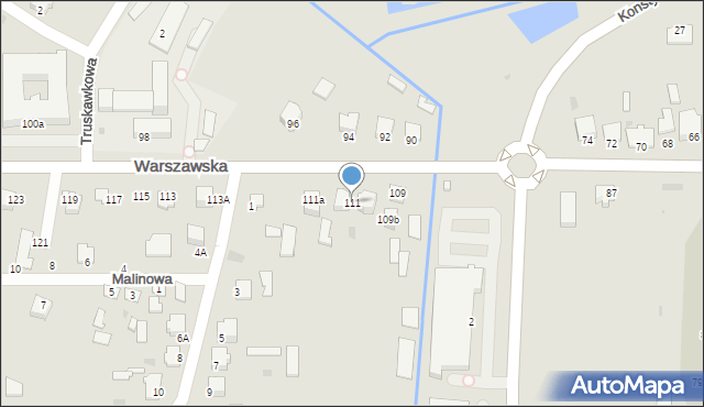 Radzyń Podlaski, Warszawska, 111, mapa Radzyń Podlaski