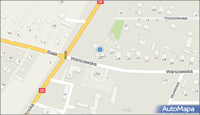 Radzyń Podlaski, Warszawska, 122, mapa Radzyń Podlaski