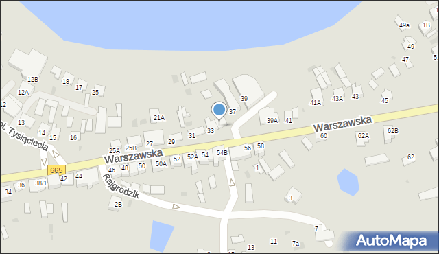 Rajgród, Warszawska, 35, mapa Rajgród