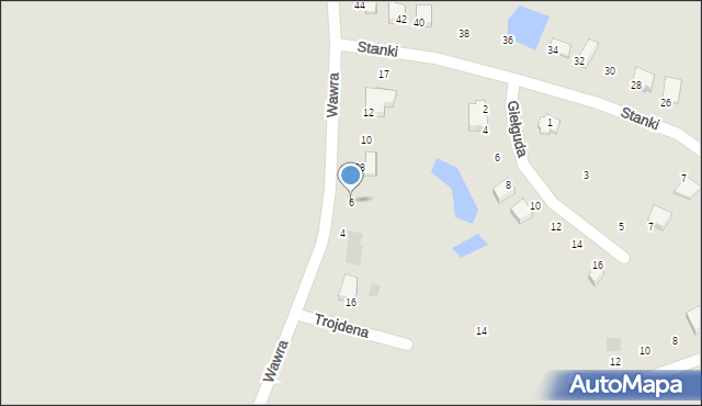 Rajgród, Wawra, 6, mapa Rajgród