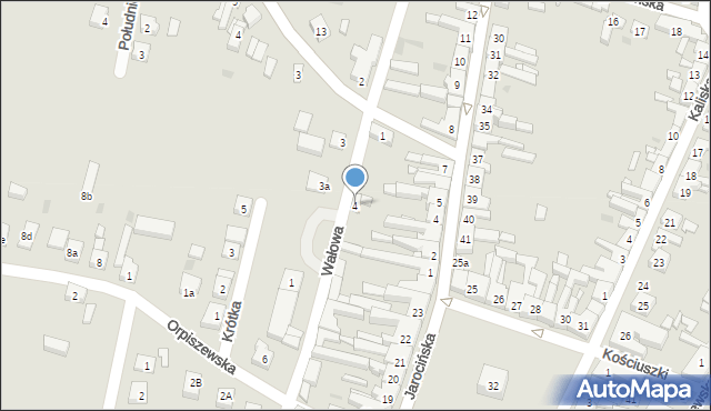 Raszków, Wałowa, 4, mapa Raszków