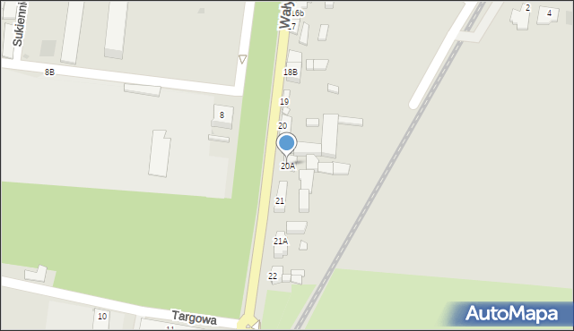 Rawicz, Wały Powstańców Wielkopolskich, 20A, mapa Rawicz