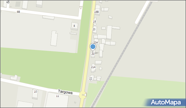 Rawicz, Wały Powstańców Wielkopolskich, 21, mapa Rawicz