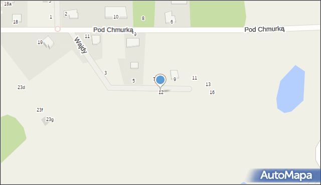 Rębiechowo, Wajdy Andrzeja, 12, mapa Rębiechowo