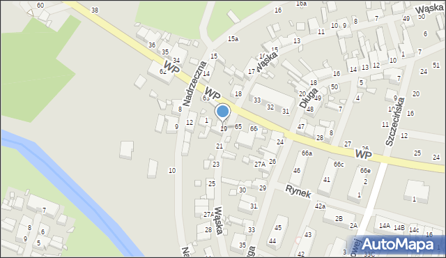 Resko, Wąska, 19, mapa Resko