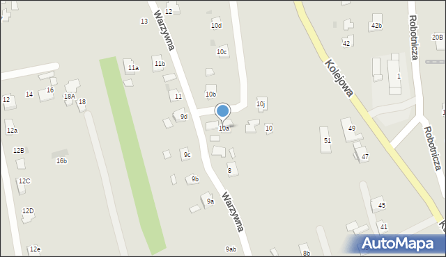 Ropczyce, Warzywna, 10a, mapa Ropczyce