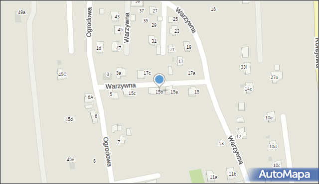 Ropczyce, Warzywna, 15b, mapa Ropczyce