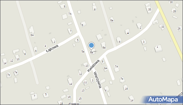 Ropczyce, Warzywna, 6a, mapa Ropczyce