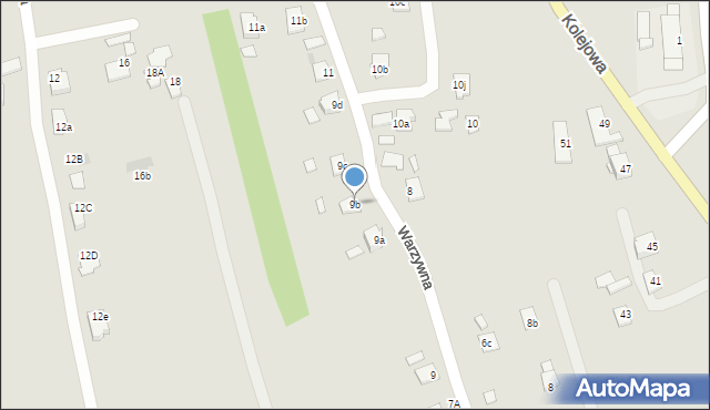 Ropczyce, Warzywna, 9b, mapa Ropczyce