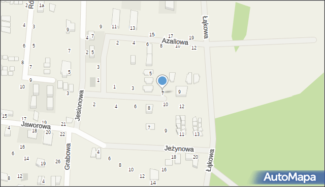 Rowy, Wakacyjna, 7, mapa Rowy