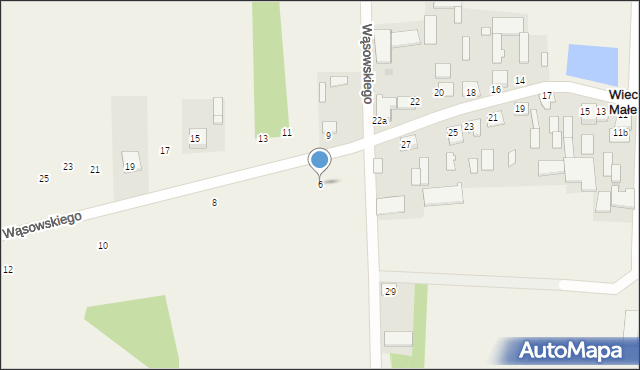 Rozbity Kamień, Wąsowskiego Zbigniewa, 6, mapa Rozbity Kamień