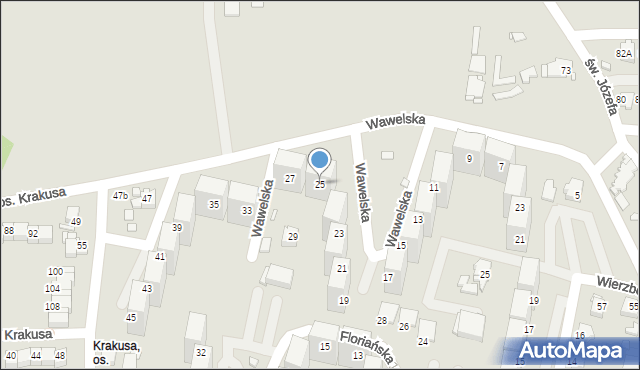 Rybnik, Wawelska, 25, mapa Rybnika