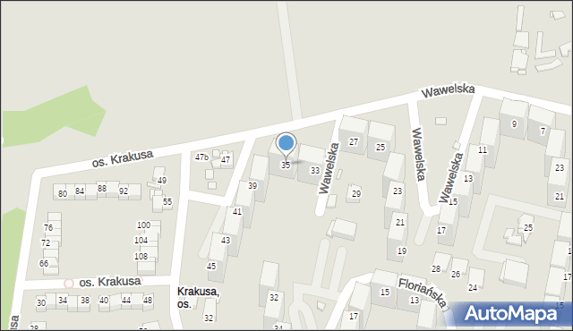 Rybnik, Wawelska, 35, mapa Rybnika