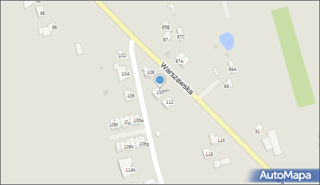 Rypin, Warszawska, 110, mapa Rypin