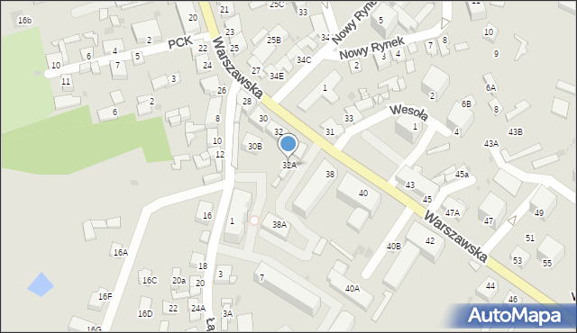 Rypin, Warszawska, 32A, mapa Rypin