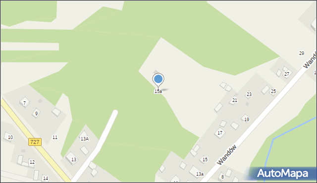 Rzuców, Wandów, 15a, mapa Rzuców