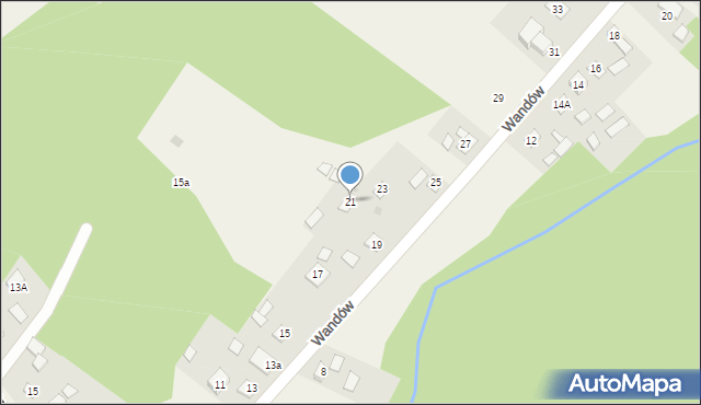 Rzuców, Wandów, 21, mapa Rzuców