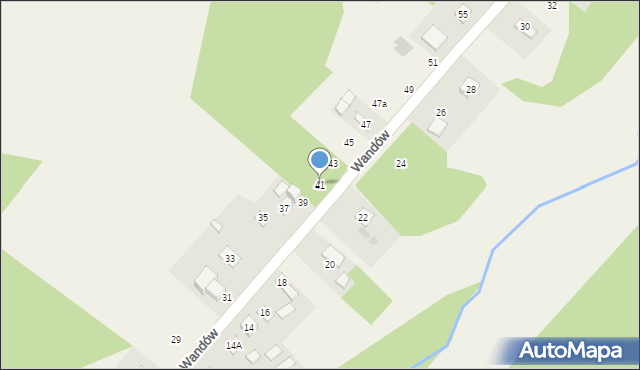 Rzuców, Wandów, 41, mapa Rzuców