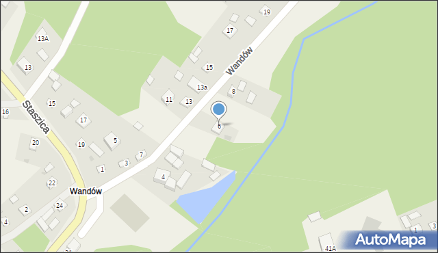 Rzuców, Wandów, 6, mapa Rzuców