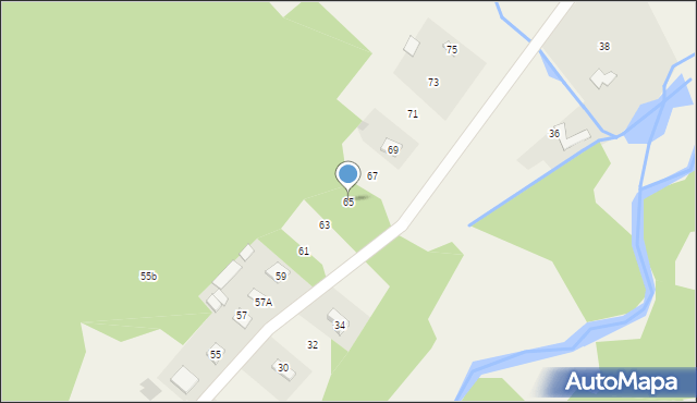 Rzuców, Wandów, 65, mapa Rzuców