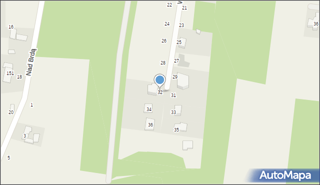 Samociążek, Wakacyjna, 32, mapa Samociążek