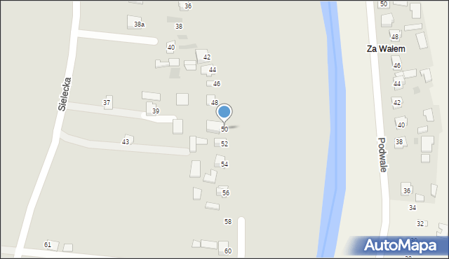 Sandomierz, Wałowa, 50, mapa Sandomierza