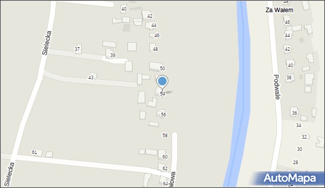 Sandomierz, Wałowa, 54, mapa Sandomierza