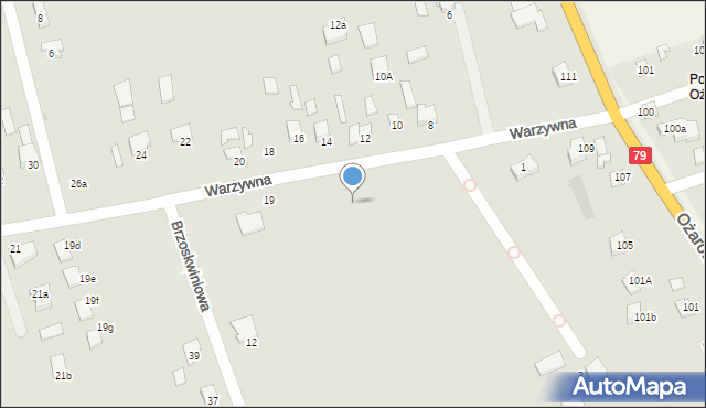 Sandomierz, Warzywna, 11, mapa Sandomierza