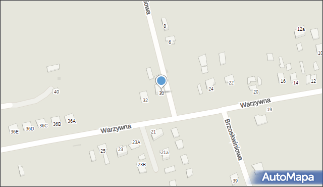 Sandomierz, Warzywna, 30, mapa Sandomierza