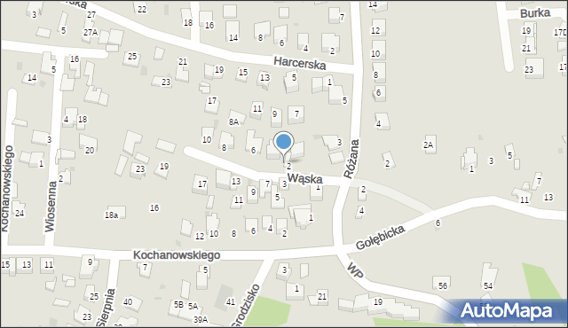 Sandomierz, Wąska, 4, mapa Sandomierza