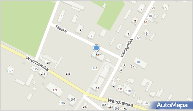 Sanniki, Warszawska, 136, mapa Sanniki