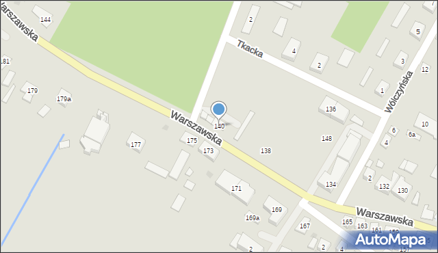 Sanniki, Warszawska, 140, mapa Sanniki