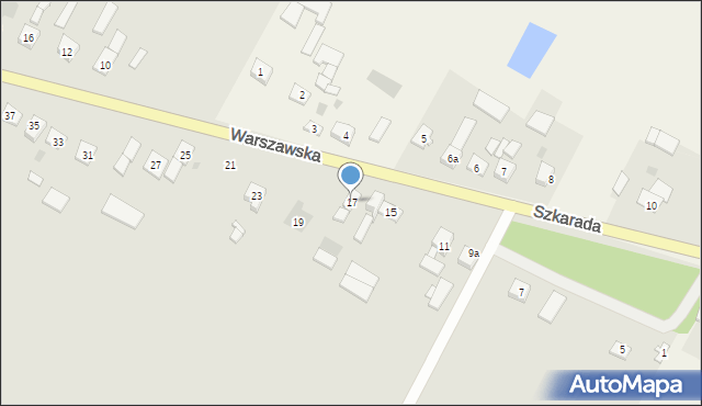 Sanniki, Warszawska, 17, mapa Sanniki