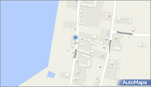 Sapowice, Wąska, 23, mapa Sapowice