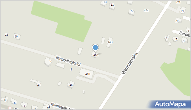Serock, Warszawska, 46A, mapa Serock
