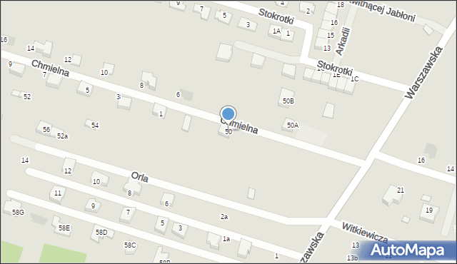 Serock, Warszawska, 50, mapa Serock