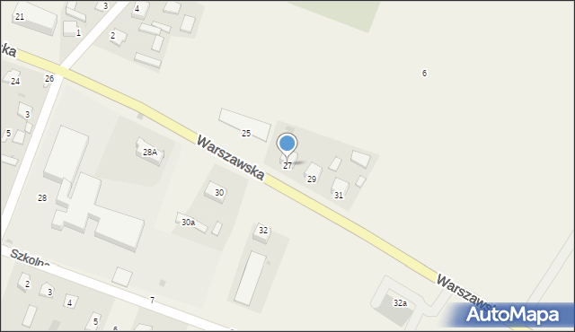 Serokomla, Warszawska, 27, mapa Serokomla