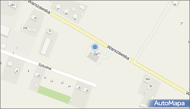 Serokomla, Warszawska, 32a, mapa Serokomla