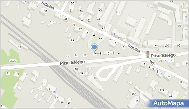 Siedlce, Warszawska, 10, mapa Siedlce